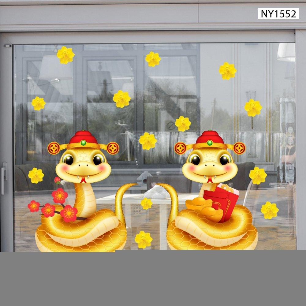 Decal trang trí tết mừng xuân Ất Tỵ 2025 Lì Xì Đỏ