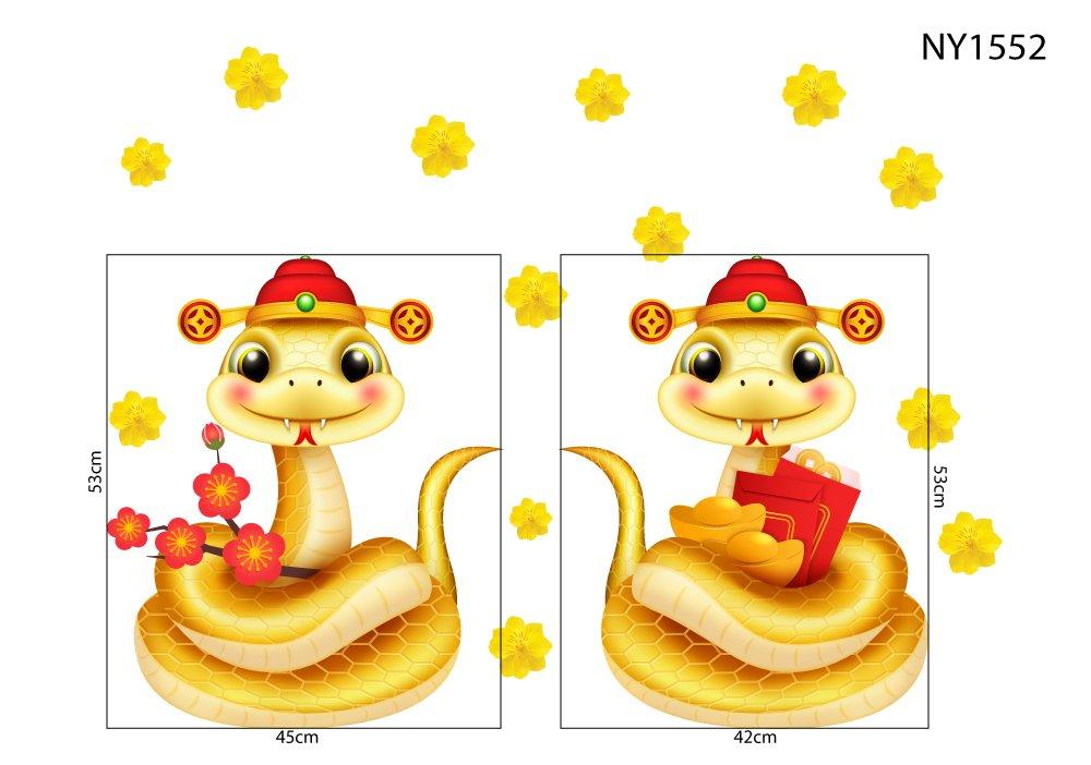 Decal trang trí tết mừng xuân Ất Tỵ 2025 Lì Xì Đỏ