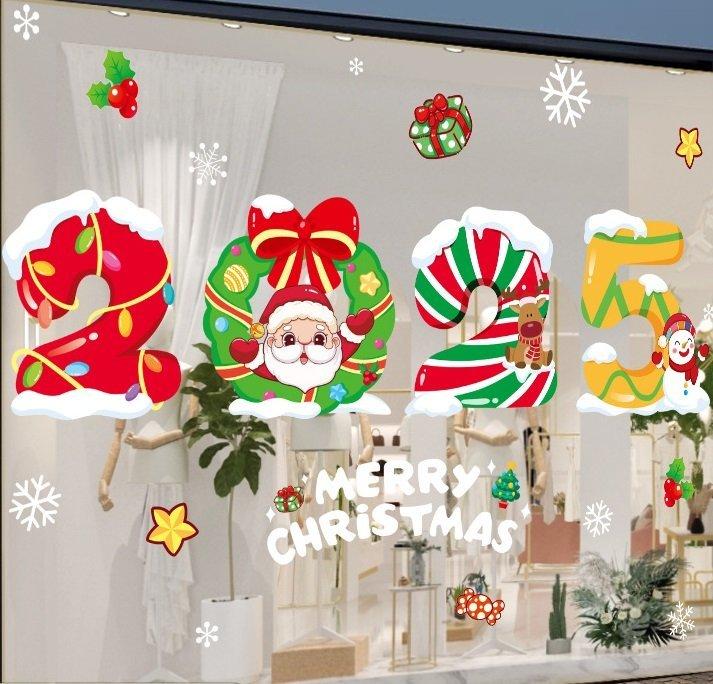 Combo decal tĩnh điện 2 mặt trang trí noel Giáng Sinh Ấm Áp 2025