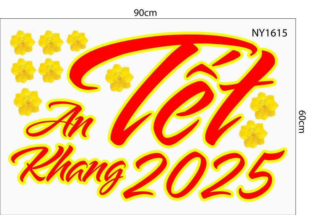 Decal Trang Trí Tết An Khang 2025