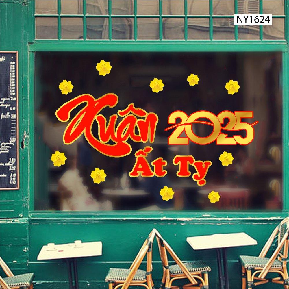Decal Trang Trí Tết Ất Tỵ 2025