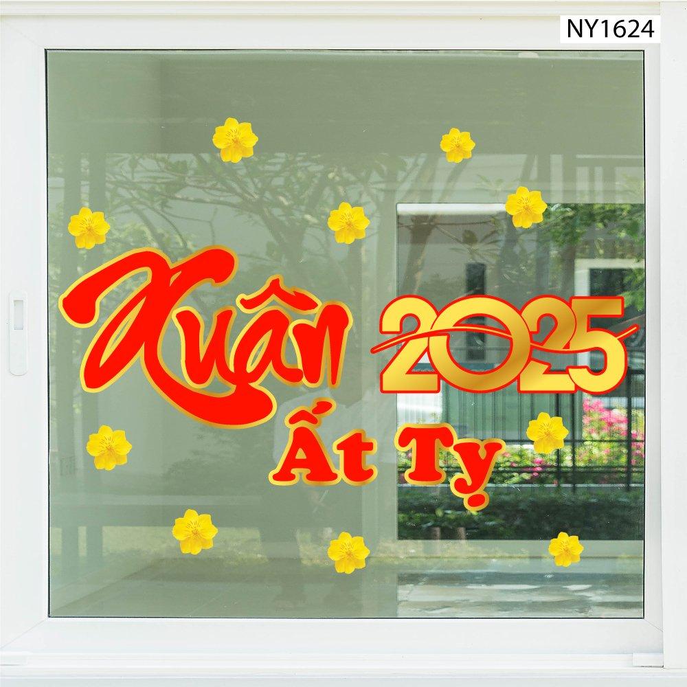 Decal Trang Trí Tết Ất Tỵ 2025