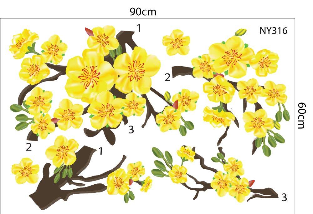 Combo Decal Trang Trí Tết Chúc mừng năm mới An khang thịnh vượng