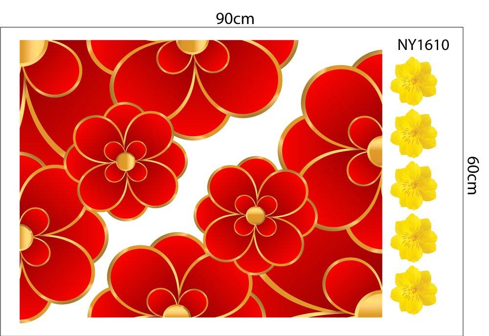 Combo Decal Trang Trí Tết Ất Tỵ túi tiền vàng tài lộc