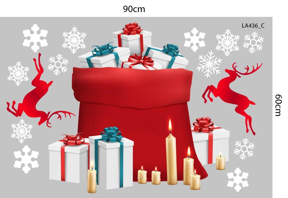 Combo Decal Trang Trí Noel Ông Già Noel Và Những Người Bạn Ấm Áp 2025