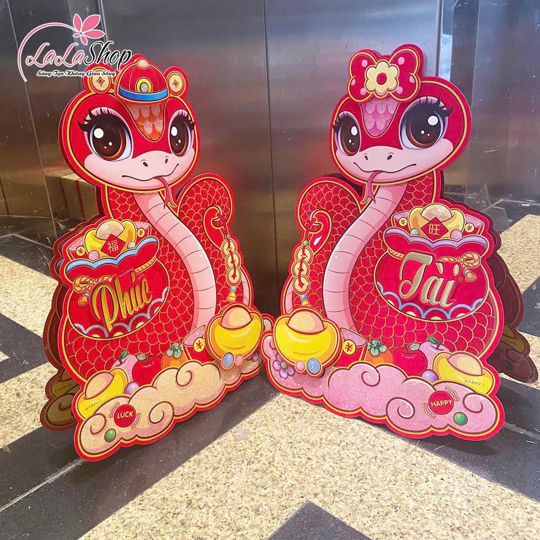 Bộ hình dán nổi hình hai chú rán Phúc Tài