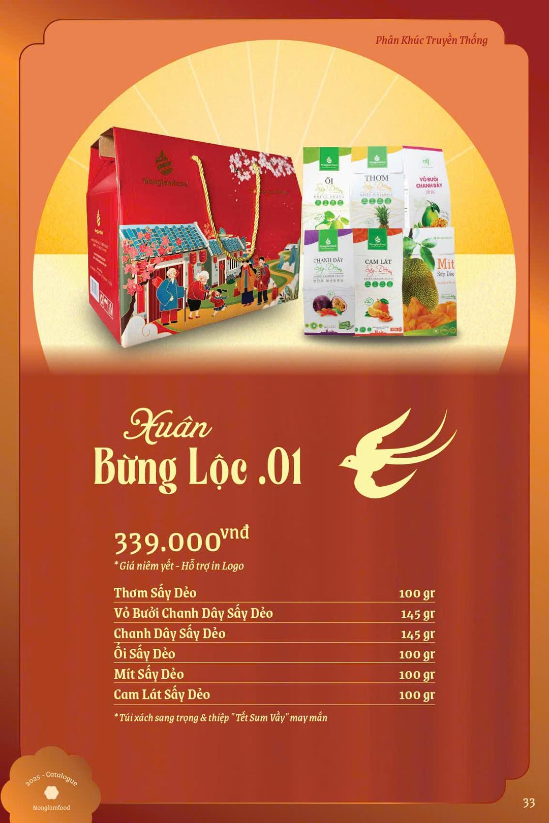 Hộp quà Tết Xuân Bừng Lộc 01 (NL)