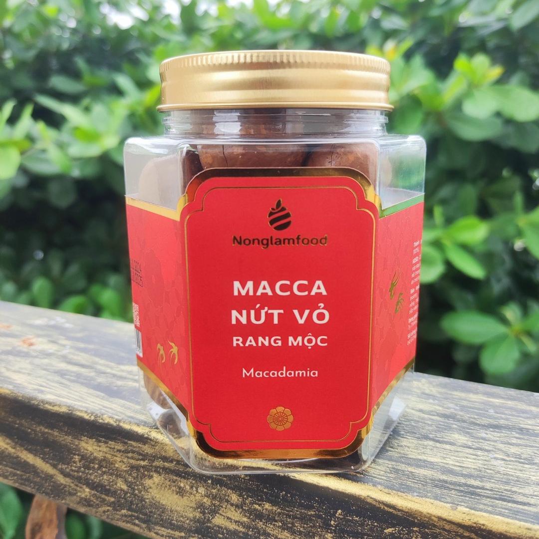 Hạt macca nứt vỏ rang mộc