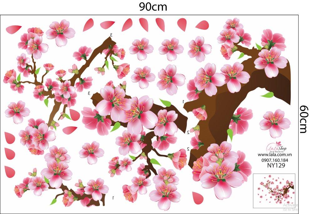 Combo Decal Trang Trí Tết Ất Tỵ an khang thịnh vượng vạn sự như ý