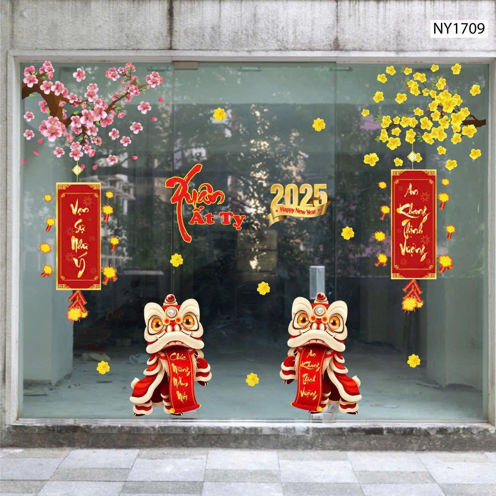 Combo Decal Trang Trí Tết Ất Tỵ an khang như ý