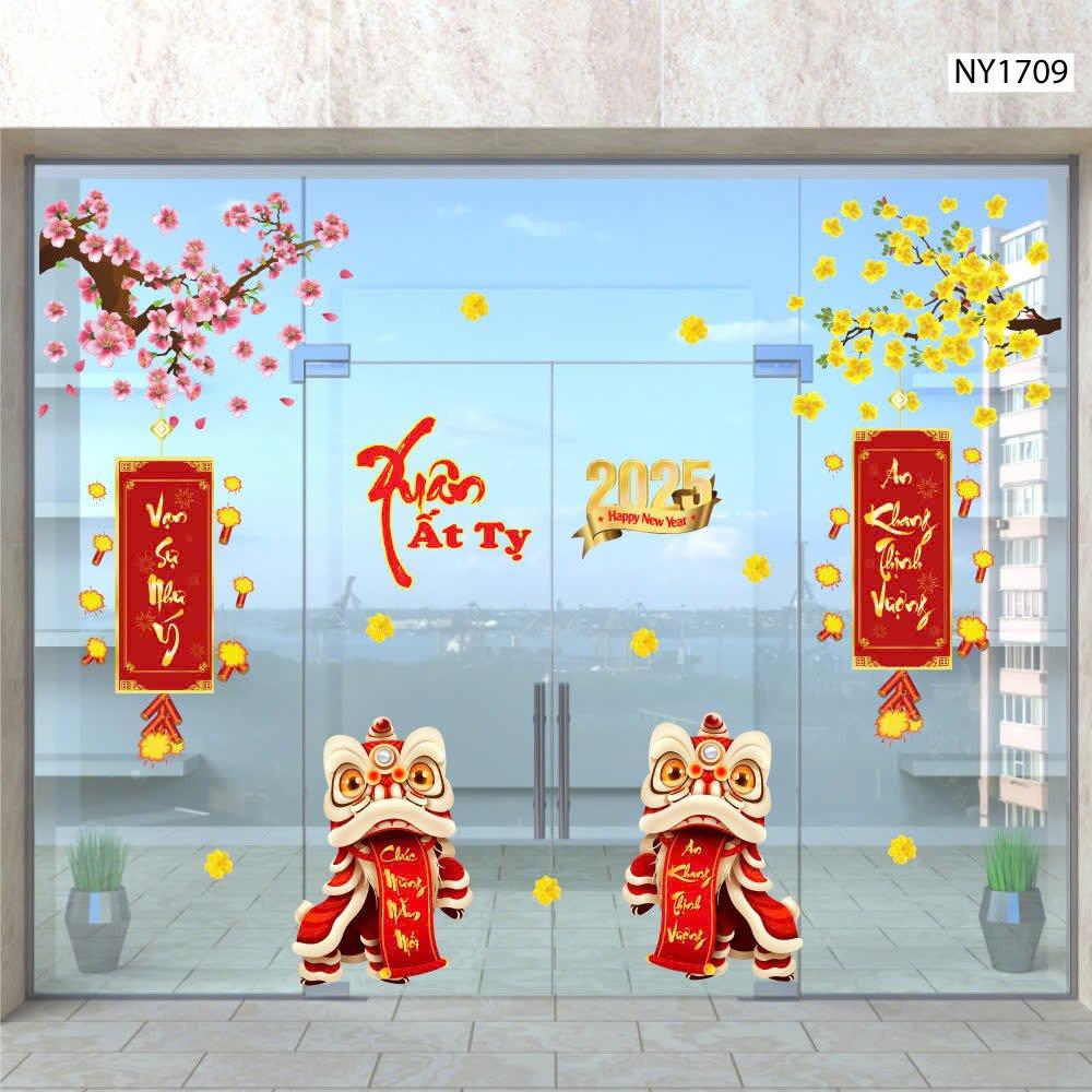 Combo Decal Trang Trí Tết Ất Tỵ an khang như ý