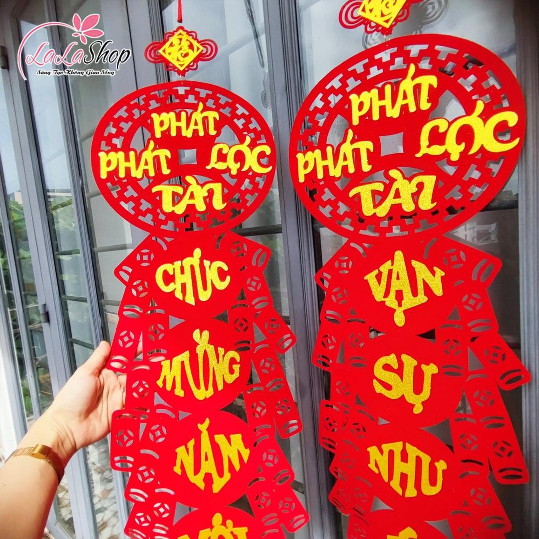 Cặp liễn câu đối pháo 1m1 Phát Tài Phát Lộc (Chúc mừng năm mới - An khang thịnh vượng)