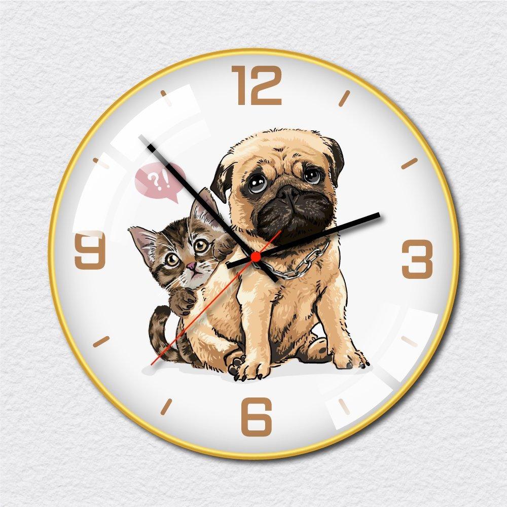 (viền vàng)Đồng Hồ Vintage Pet Cưng 30cm TG