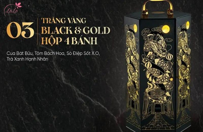 Hộp 4 bánh Kinh Đô Trăng Vàng Black & Gold Thượng Hạng 