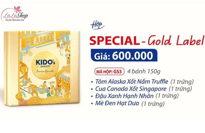 Hộp 4 bánh Kido Special Gold label
