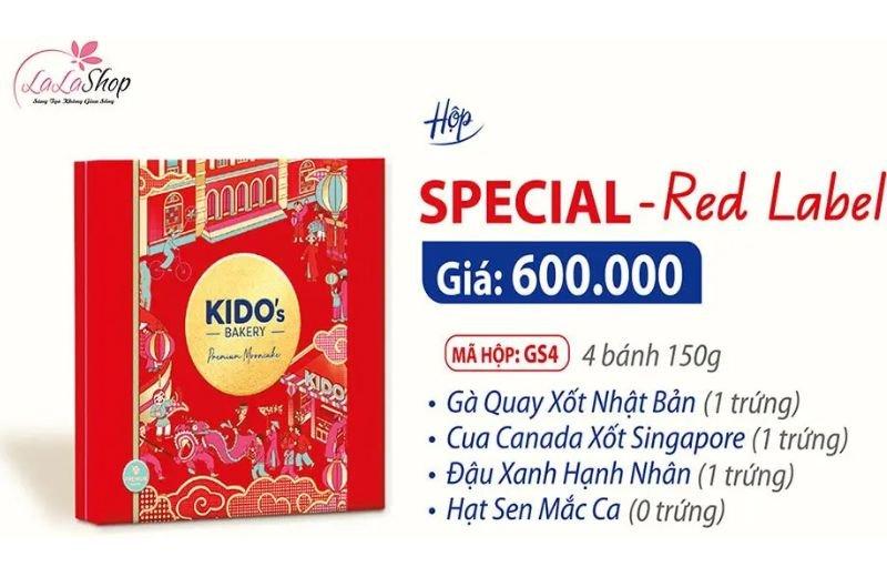 Hộp 4 bánh Kido Special Red label