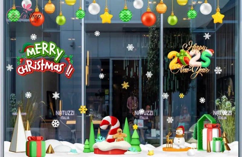 Decal noel đa dạng, nhiều chủ đề giúp tiết kiệm chi phí và thời gian