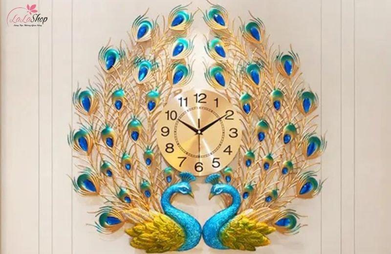 Đồng hồ chim công - biểu tượng sự quyền quý, may mắn và thịnh vượng 