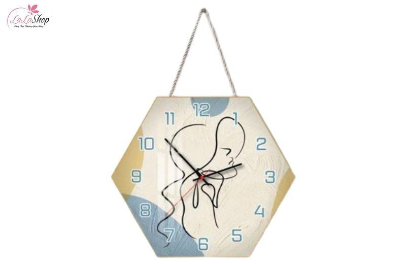 Đồng hồ dây decor không gian gần gũi, mộc mạc 
