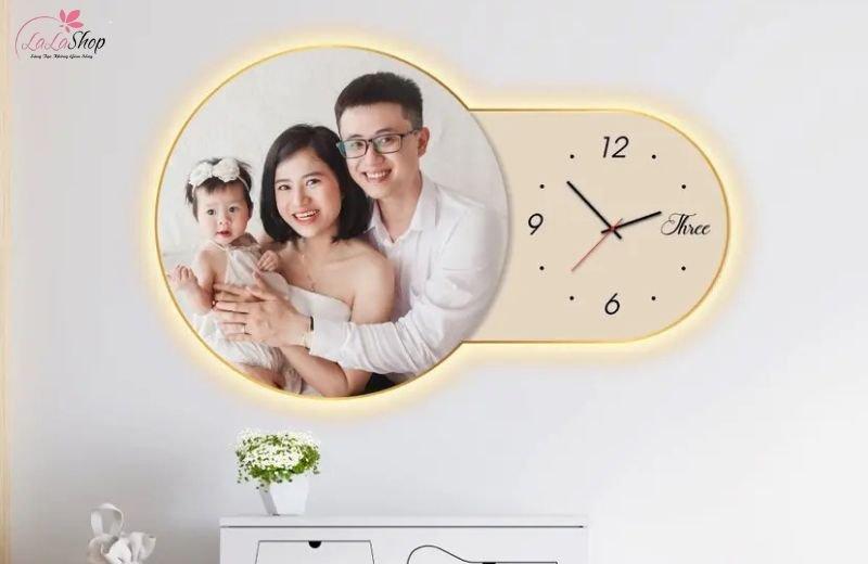 Đồng hồ in ảnh gia đình đẹp, ý nghĩa 