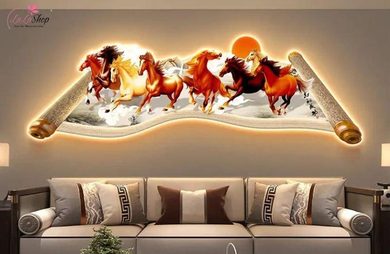 Tranh LED Mã Đáo Thành Công 