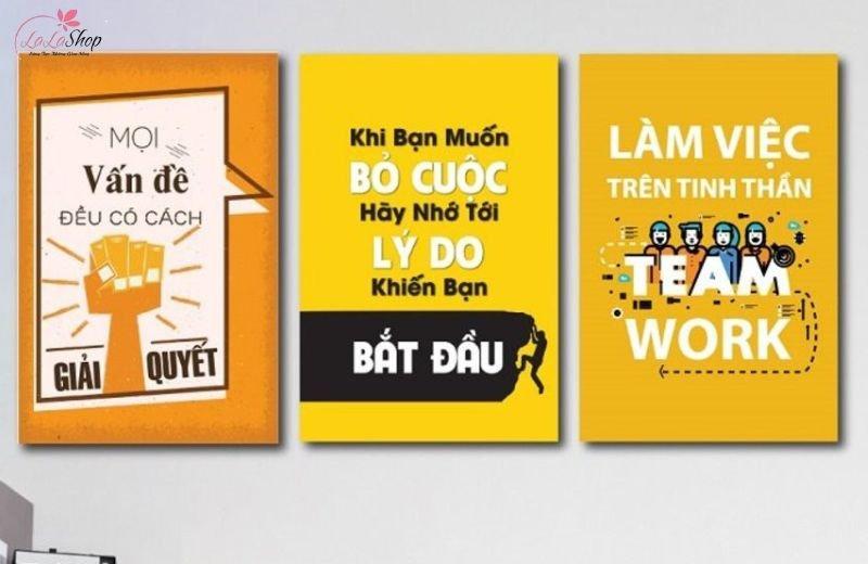 Tranh văn phòng slogan, thúc đẩy động lực làm việc 