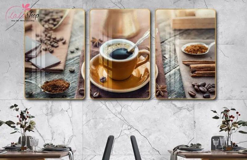 Tranh quán cà phê, trà sữa - tạo phong cách riêng ấn tượng