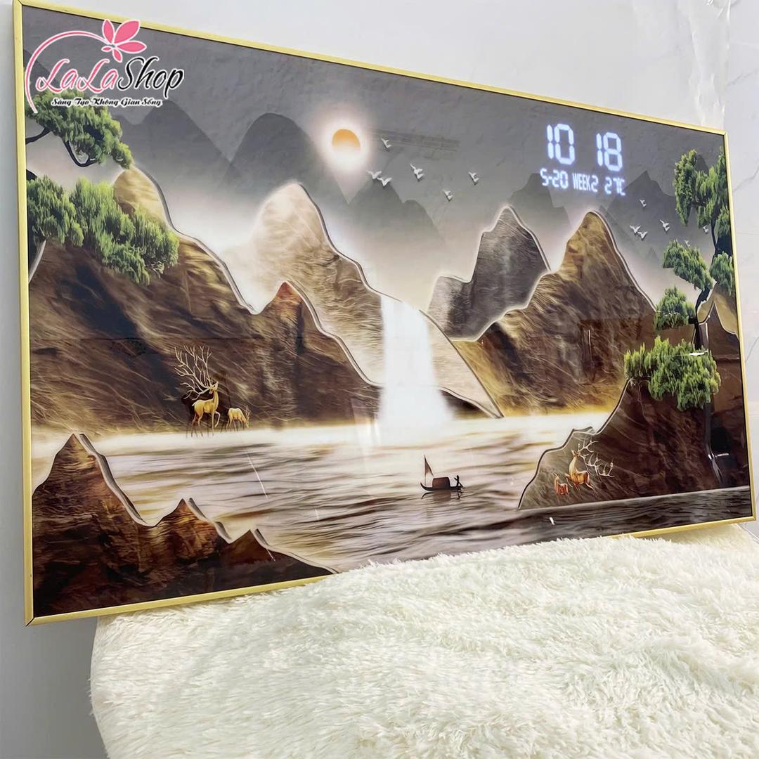 Tranh Đồng Hồ Điện Tử Treo Tường Chân Dung Những Nhà Lãnh Tụ Vĩ Đại