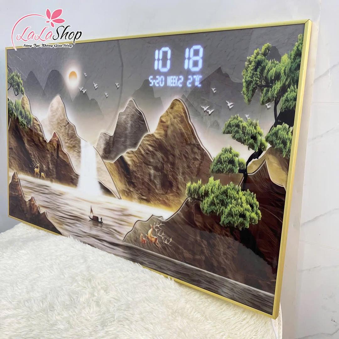 Tranh Đồng Hồ Điện Tử Treo Tường Chân Dung Những Nhà Lãnh Tụ Vĩ Đại