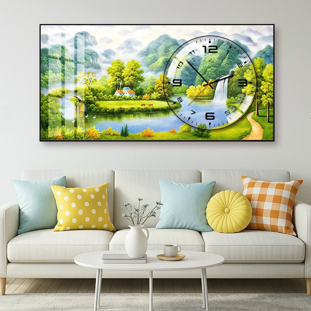 Tranh Đồng Hồ Nổi 3D Tráng Gương Decor Trang Trí Đa Dạng Mẫu