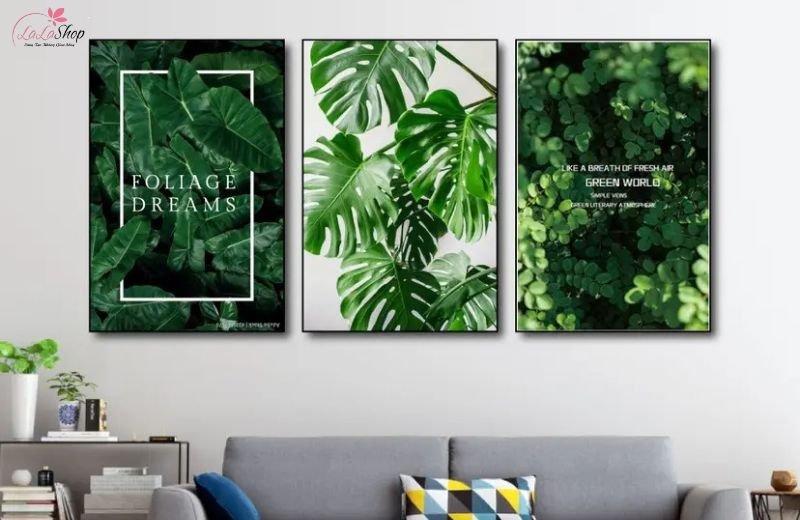 Tranh Lá Xanh Green World 