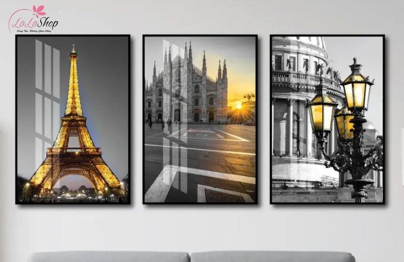 Tranh tháp eiffel