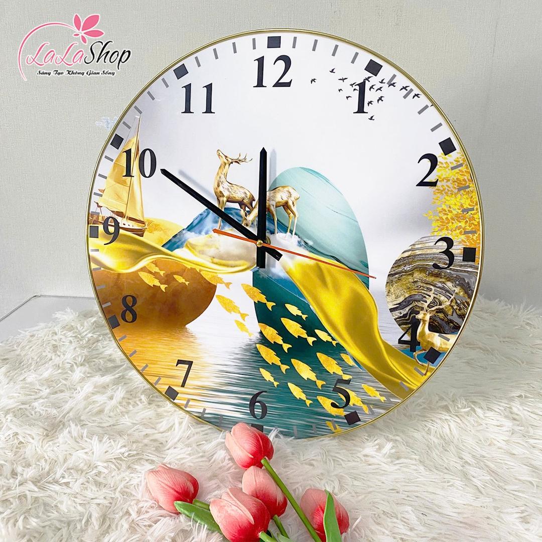 Đồng Hồ Vintage Hươu Vàng Nghệ Thuật 4