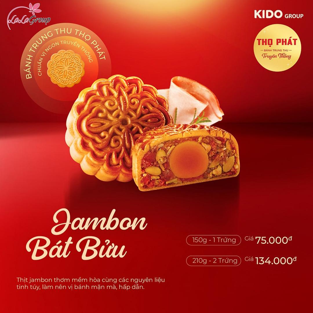 Bánh Trung Thu Thọ Phát Jambon Bát Bửu 1 Trứng 150g (TB1)