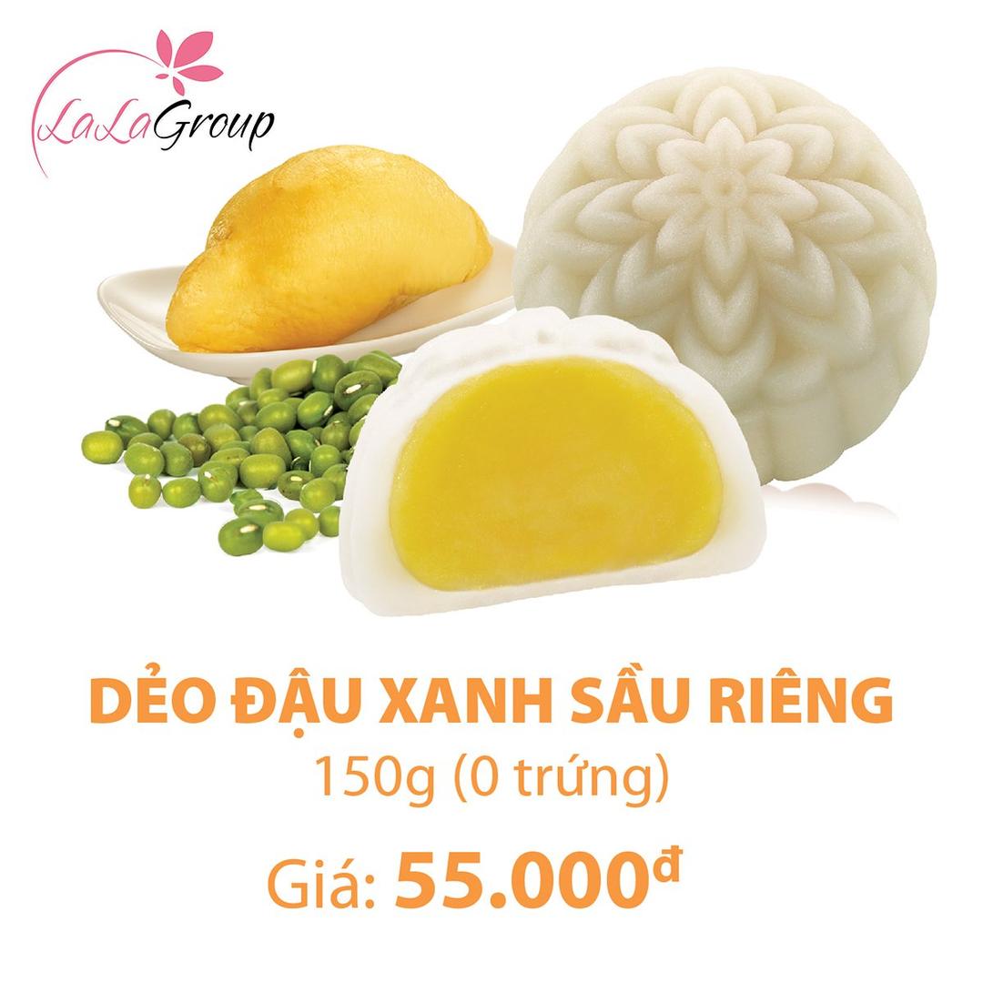 Bánh Trung Thu Kido Dẻo Đậu Xanh Sầu Riêng 0 trứng 150gr (DSR)
