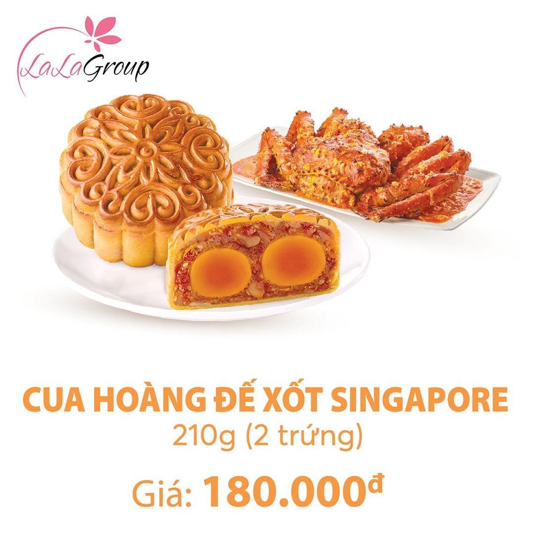 Bánh trung thu KIDO Cua Hoàng Đế Xốt Singapore 2 trứng 210g (CH2)