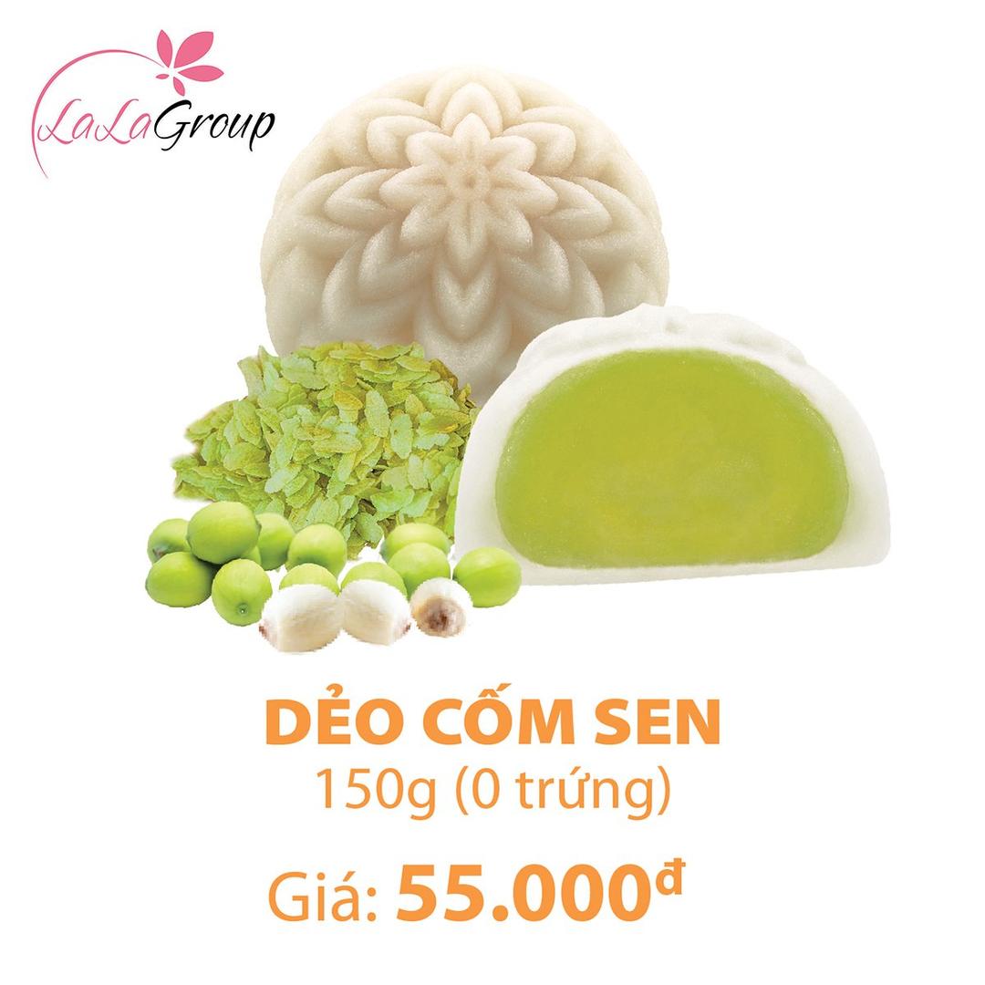 Bánh Trung Thu Kido Dẻo Cốm Sen 0 trứng 150gr (DCS)
