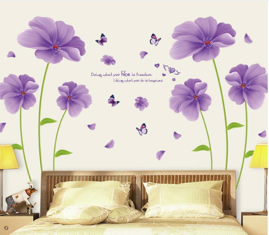 Decal dán tường phòng khách và phòng ngủ là một phương pháp trang trí hiệu quả cho không gian
