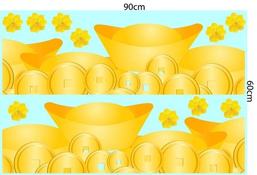 Combo Decal Trang Trí Tết Ất Tỵ Mừng Đón Xuân 2025