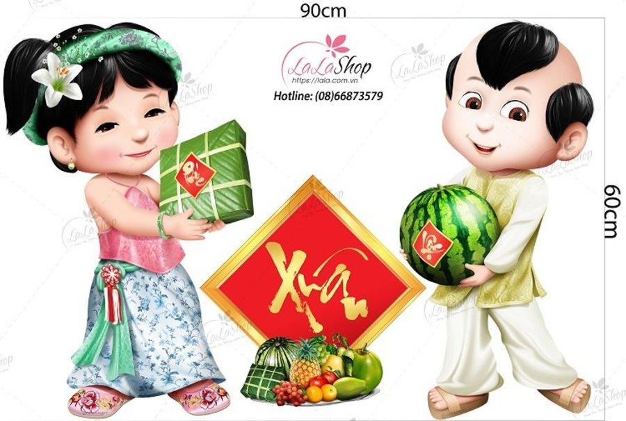 Combo Decal Trang Trí Tết An Khang Thịnh Vượng Vạn Sự Như Ý 2025