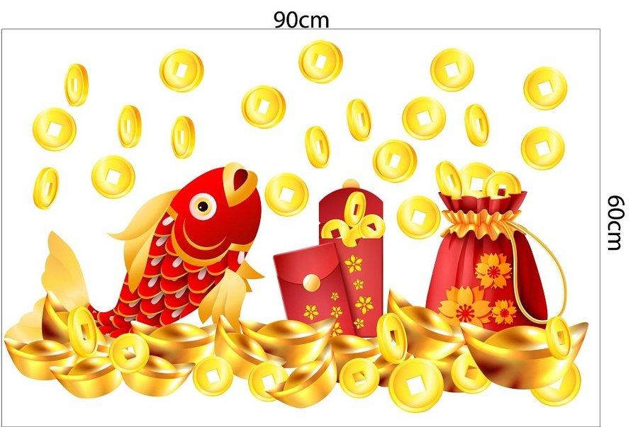 Combo Decal Trang Trí Tết Ất Tỵ An Khang Thịnh Vượng 2025