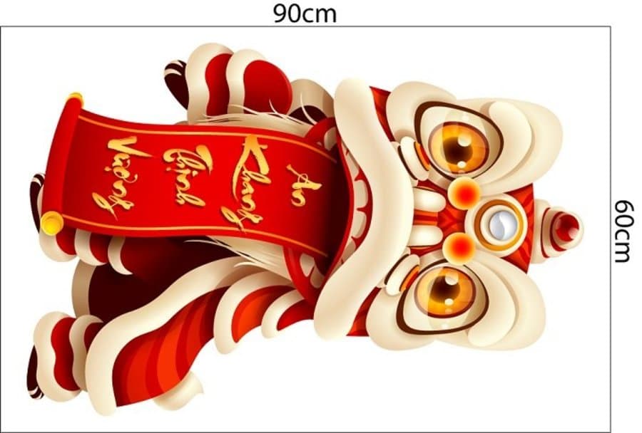 Combo decal trang trí tết Én Vàng Mừng Xuân Ất Tỵ 2025