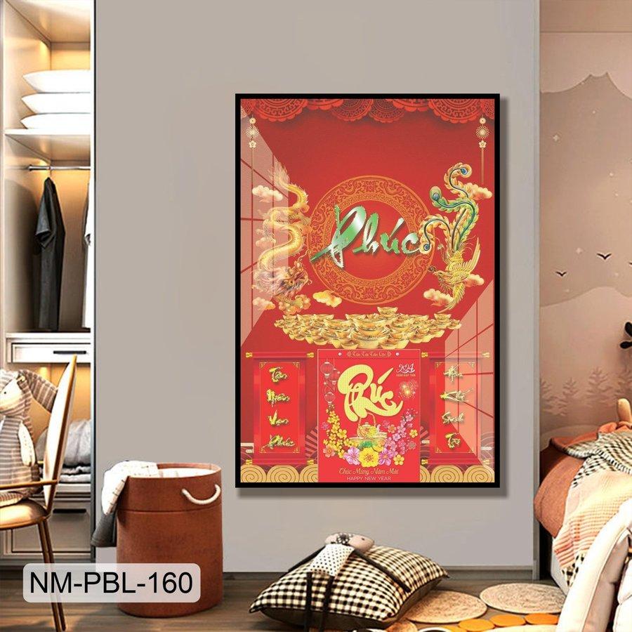 Lịch Tết Tranh Tráng Gương Treo Tường Phúc Lộc Tràn Đầy