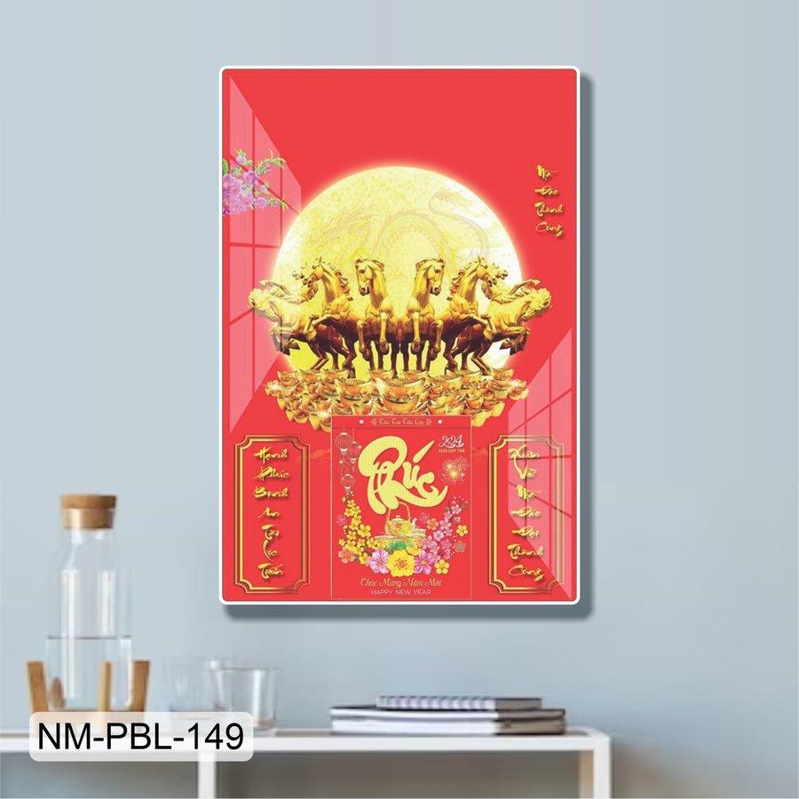 Lịch Tết Tranh Tráng Gương Treo Tường Mã Đáo Thành Công Mẫu 3 2025