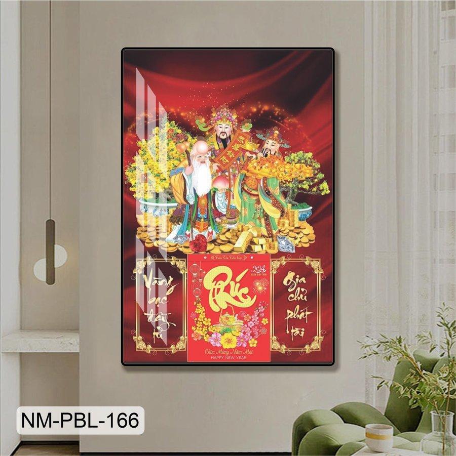 Lịch Tết Tranh Tráng Gương Treo Tường Thần Tài Mẫu 7 2025