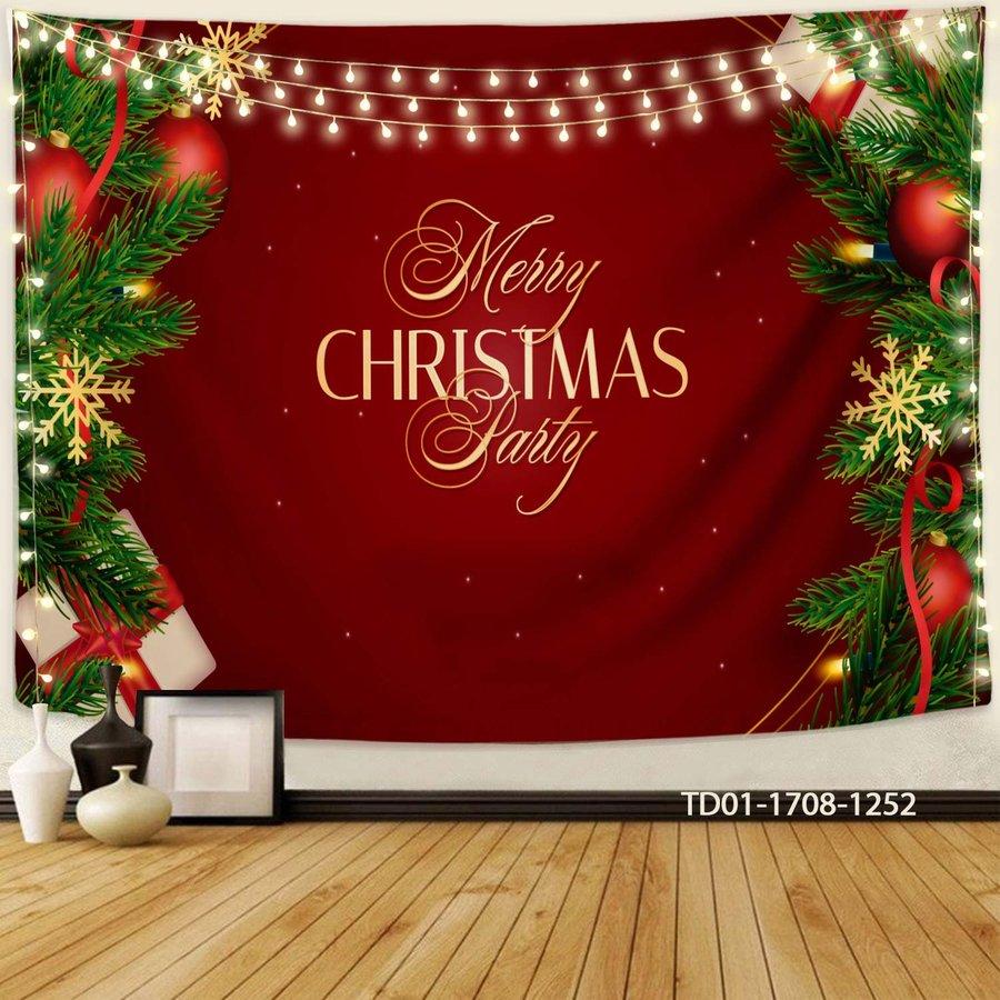 Tranh Vải Treo Tường Trang Trí Noel Merry Christmas Party
