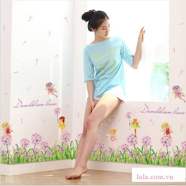 Chân tường bồ công anh hồng 2