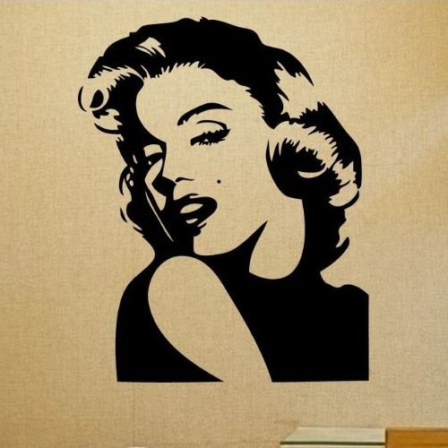 Giấy decal dán tường cô gái nghệ thuật