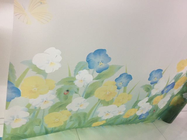 Giấy Decal Cuộn Kính Mờ Hoa Tulip  Khổ 0.9m