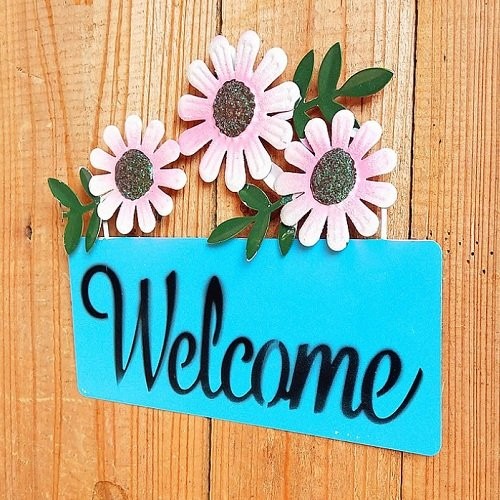 Bảng treo welcome hoa hướng dương